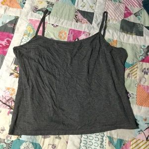 Soft Gray Crop Top